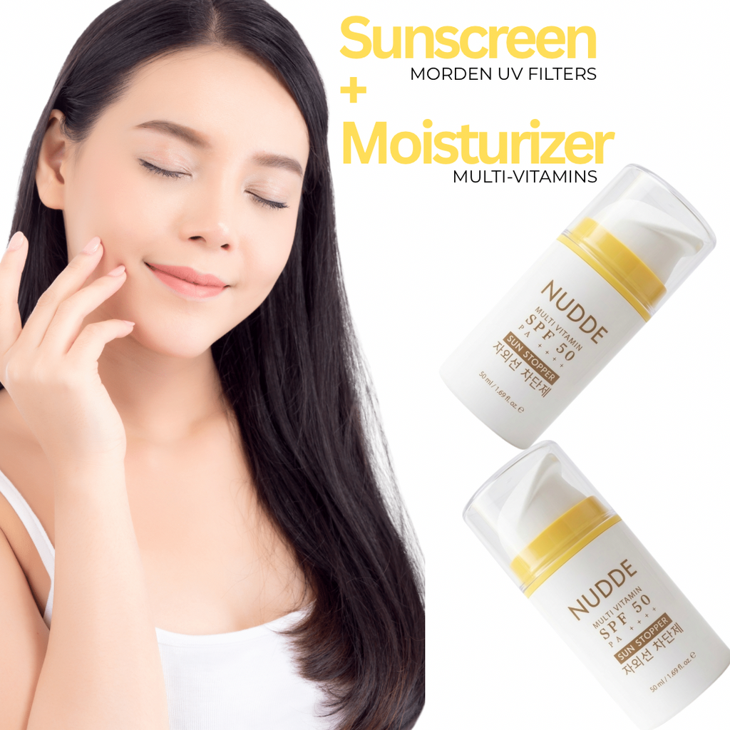 NUDDE Perfumed Sunscreen SPF 50 PA++++ with Niacinamide, Hyaluronic Acid | Lightweight | Non-greasy | UV Protection | Refreshing fragrance | No white cast | Suitable for All Skin Types