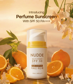 NUDDE Perfumed Sunscreen SPF 50 PA++++ with Niacinamide, Hyaluronic Acid | Lightweight | Non-greasy | UV Protection | Refreshing fragrance | No white cast | Suitable for All Skin Types